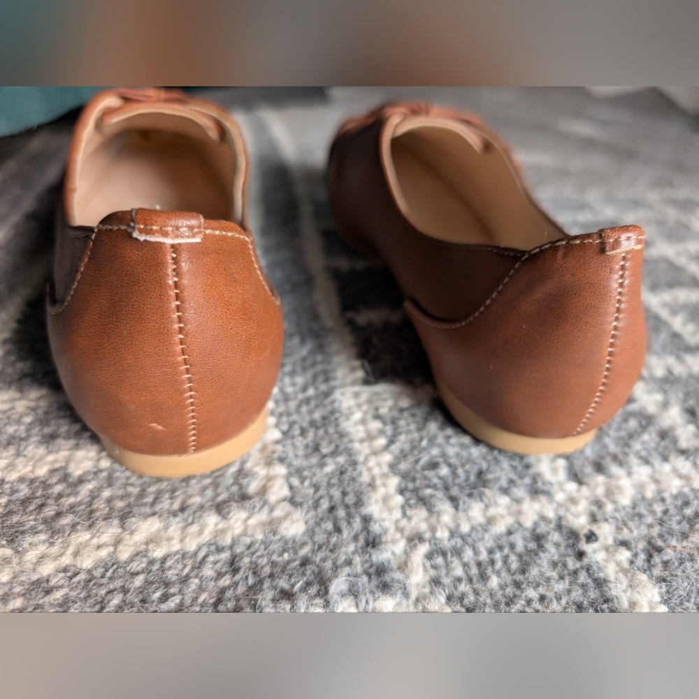 Neuaura vegan Oxford shoes tan brown Gorgeous Fall Autumn 🍁 - Picture 6 of 7
